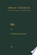 Mn Manganese D 5 [E-Book] : Coordination Compounds 5 /