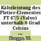Kälteleistung des Pletier-Elementes PT 47/5 (Valvo) unterhalb 0 Grad Celsius : Projekt KV 1 /