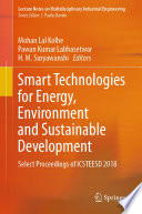 Smart Technologies for Energy, Environment and Sustainable Development [E-Book] : Select Proceedings of ICSTEESD 2018 /