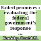 Failed promises : evaluating the federal government's response to environmental justice [E-Book] /