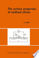 The Surface Properties of Oxidized Silicon [E-Book] /