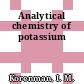 Analytical chemistry of potassium
