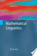 Mathematical Linguistics [E-Book] /
