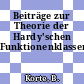 Beiträge zur Theorie der Hardy'schen Funktionenklassen.