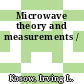 Microwave theory and measurements /