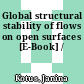 Global structural stability of flows on open surfaces [E-Book] /