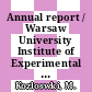 Annual report / Warsaw University Institute of Experimental Physics Nuclear Physics Laboratory: 1988.