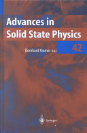 Advances in solid state physics. 42 : [ 2002 spring meeting of the Deutsche Physikalische Gesellschaft Regensburg from March 25th to 29th 2002] : with 258 tables /