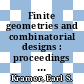 Finite geometries and combinatorial designs : proceedings of the AMS Special Session in Finite Geometries and Combinatorial Designs, held October 29-November 1, 1987 [E-Book] /