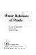 Water relations of plants [E-Book] /