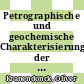 Petrographische und geochemische Charakterisierung der Karbonatbänke aus der Forschungsbohrung Klonk-1 (Suchomasty / Tschechische Republik) [E-Book] /