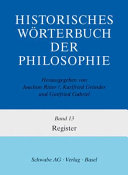 Historisches Wörterbuch der Philosophie 13 : Register /