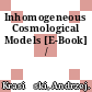 Inhomogeneous Cosmological Models [E-Book] /