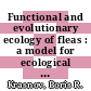 Functional and evolutionary ecology of fleas : a model for ecological parasitology [E-Book] /