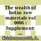 The wealth of India: raw materials vol 0006 : Supplement: livestock indcluding poultry : A dictionary of Indian raw materials and industrial products.