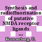 Synthesis and radiofluorination of putative NMDA receptor ligands [E-Book] /