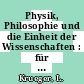 Physik, Philosophie und die Einheit der Wissenschaften : für Erhard Scheibe.