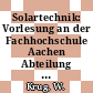 Solartechnik: Vorlesung an der Fachhochschule Aachen Abteilung Jülich Vol 0002.