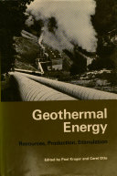 Geothermal energy : Resources, production, stimulation. : American Nuclear Society: annual meeting. 1972 : Las-Vegas, NV, 19.06.72-20.06.72.