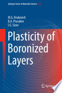Plasticity of Boronized Layers [E-Book] /