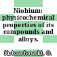 Niobium: physicochemical properties of its compounds and alloys.