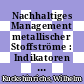 Nachhaltiges Management metallischer Stoffströme : Indikatoren und deren Anwendung : Workshop, 27. - 28.6.2001 im Congresscentrum Rolduc, Kerkrade (NL) /