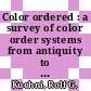 Color ordered : a survey of color order systems from antiquity to the present [E-Book] /