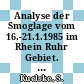 Analyse der Smoglage vom 16.-21.1.1985 im Rhein Ruhr Gebiet. 2. Messsergebnise.