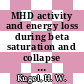 MHD activity and energy loss during beta saturation and collapse at high beta poloidal in PBX.