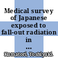 Medical survey of Japanese exposed to fall-out radiation in 1954 : a report after 10 years.