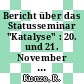 Bericht über das Statusseminar "Katalyse" : 20. und 21. November 1996 Berlin /