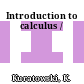 Introduction to calculus /
