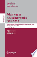 Advances in Neural Networks - ISNN 2010 [E-Book] : 7th International Symposium on Neural Networks, ISNN 2010, Shanghai, China, June 6-9, 2010, Proceedings, Part II /