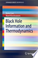 Black Hole Information and Thermodynamics [E-Book] /