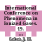 International Conference on Phenomena in Ionized Gases. 19. Contributed papers 4 Thursday 13th July 1989 : Belgrade 10th - 14th July 1989 /