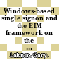 Windows-based single signon and the EIM framework on the IBM eServer iSeries server / [E-Book]