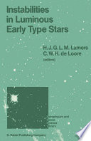 Instabilities in Luminous Early Type Stars [E-Book] : Proceedings of a Workshop in Honour of Professor Cees De Jager on the Occasion of his 65th Birthday held in Lunteren, The Netherlands, 21–24 April 1986 /