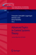 Advanced Topics in Control Systems Theory [E-Book] : Lecture Notes from FAP 2004 /