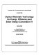 Optical materials technology for energy efficiency and solar energy conversion . 4 : San-Diego, CA, 20.08.85-22.08.85 /