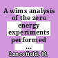 A wims analysis of the zero energy experiments performed on the Dragon reactor : first results [E-Book]