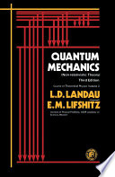 Quantum mechanics : non-relativistic theory [E-Book] /