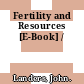 Fertility and Resources [E-Book] /