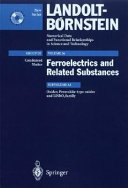 Ferroelectrics and related substances. Subvol. A1. Oxides : Perovskite-type oxides and LiNbO3 family /