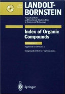 Index of organic compounds. Subvol. D (suppl. to subvol. A). Compounds with 1 to 7 carbon atoms /