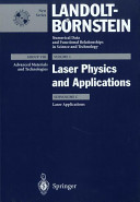 Laser physics and applications. Subvol. C. Laser applications /