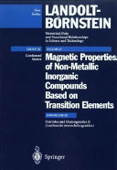 Magnetic properties of non-metallic inorganic compounds based on transition elements. Subvol. B2. Pnictides and chalcogenides II (lanthanide monochalcogenides) /
