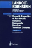Magnetic properties of non-metallic inorganic compounds based on transition elements. Subvol. C1. Binary lanthanide oxides /