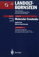 Molecular constants. Subvol. B, 7. Linear triatomic molecules C2H- (HCC-), HC2H+ (HCC+), C2O- (CCO-), C2O (CCO), C2S (CCS), C3 (CCC), C3++ (CCC++) : mostly from infrared spectroscopy /