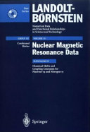 Nuclear magnetic resonance (NMR) data. Subvol. B. Chemical shifts and coupling constants for fluorine-19 and nitrogen-15 /