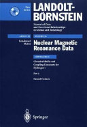 Nuclear magnetic resonance (NMR) data. Subvol. C, Pt. 3. Chemical shifts and coupling constants for hydrogen-1 Natural products /